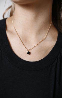 Onyx Heart Pendant