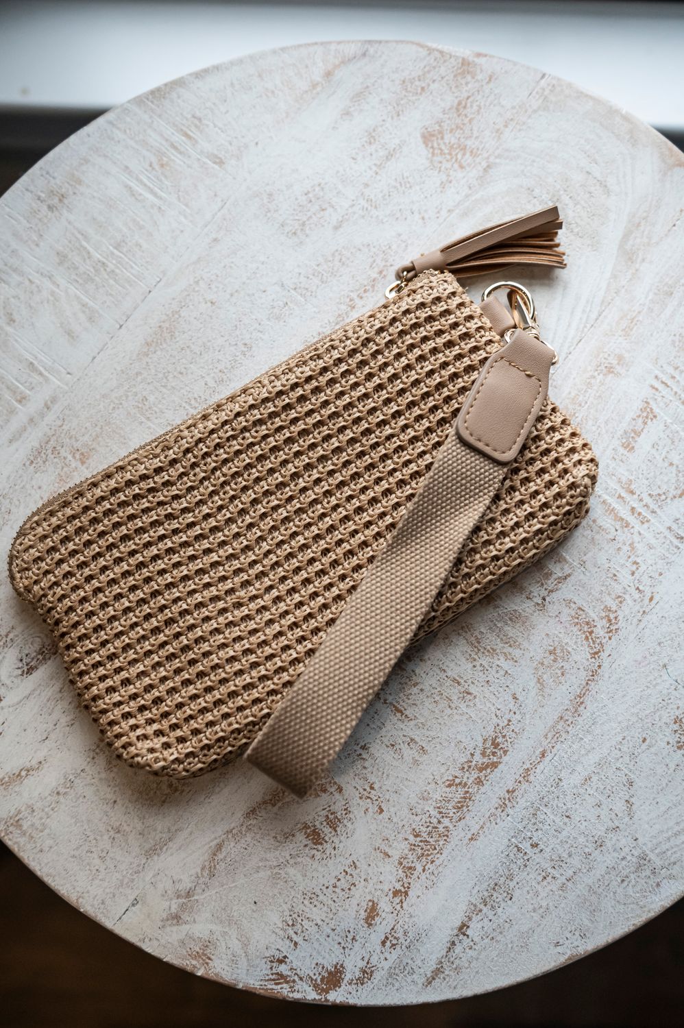 Raffia Clutch