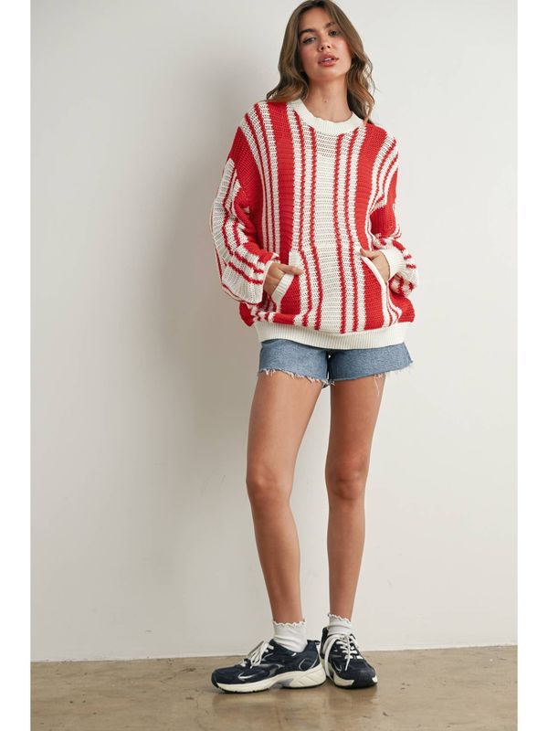 Red Drop Sweater