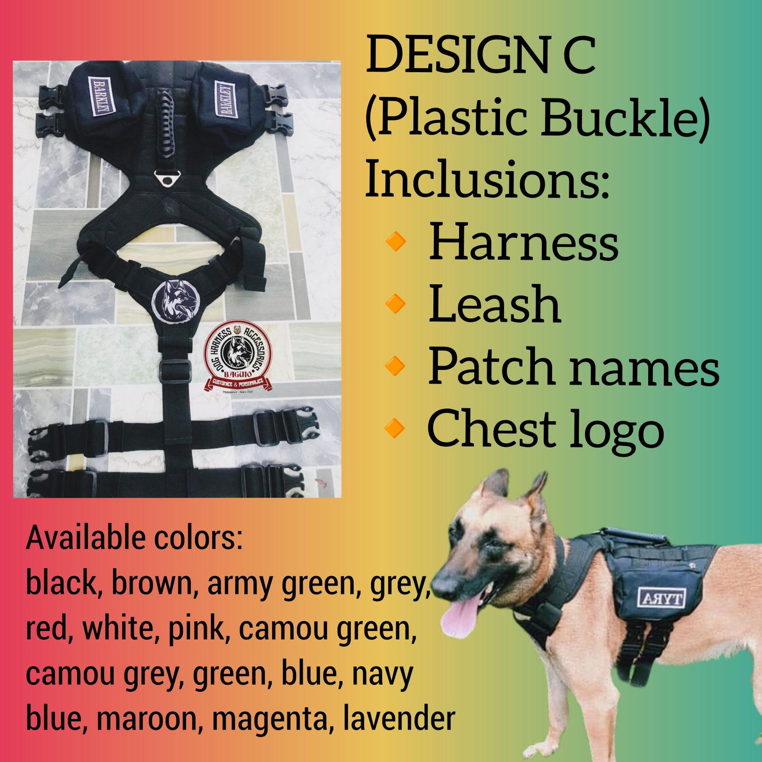 Tactical Dog Vest for Medium to Large Size
