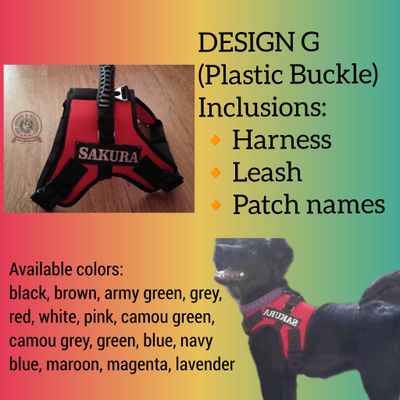 Dog body harness for Small to large breed