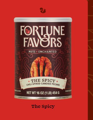 4oz Fortune Favors the Spicy Candied Pecans