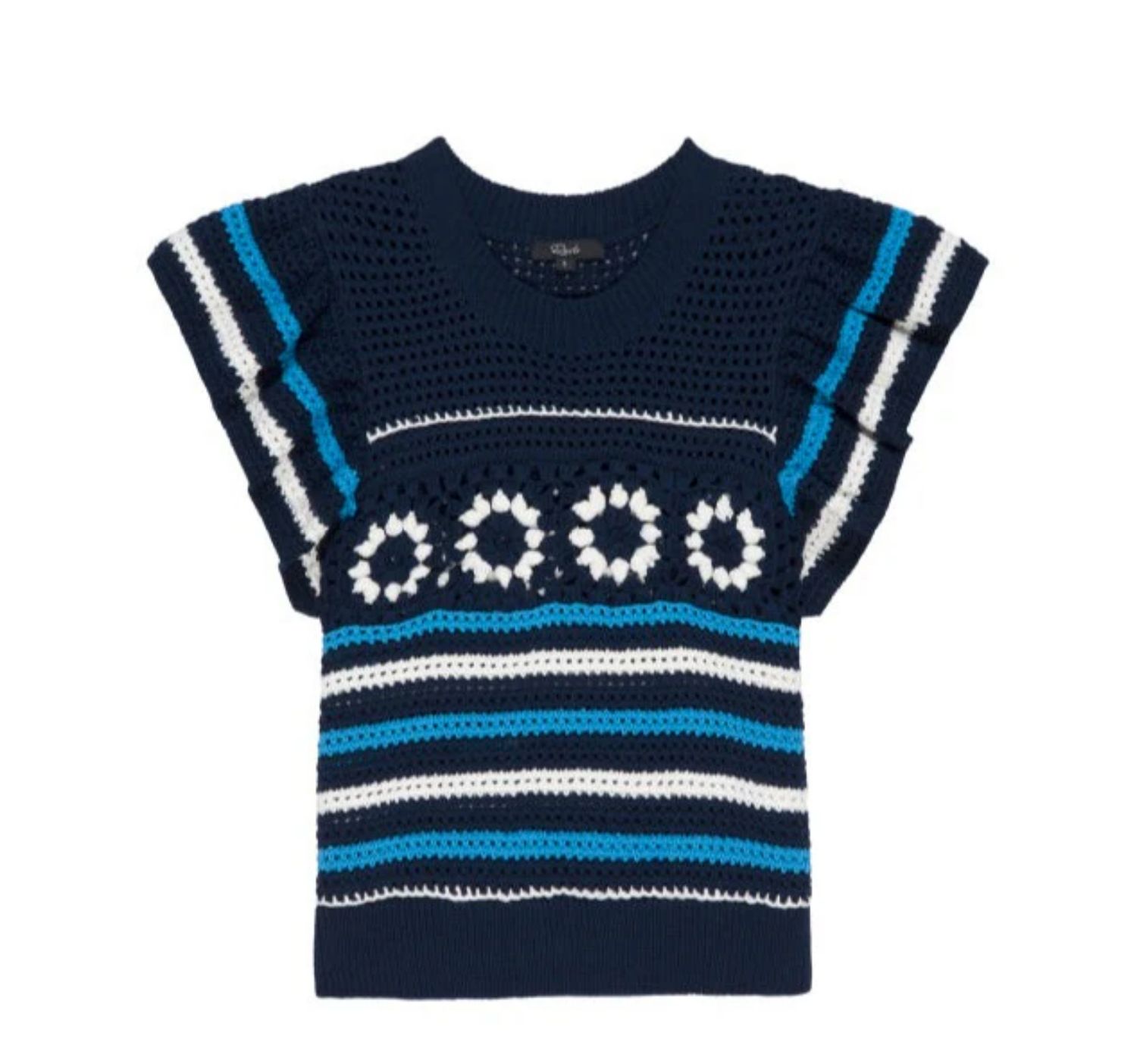 Rails Penelope Top Navy Sky Crochet