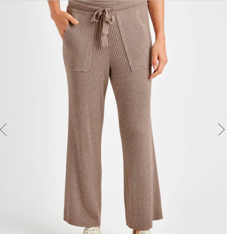 Splendid Georgie Cashblend Rib Pant Tawny Heather