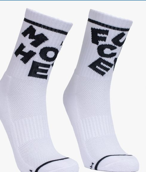 Mother Baby Steps Socks- MF White