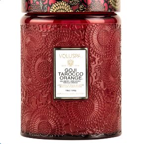 Voluspa GOJI TAROCCO ORANGE LARGE JAR CANDLE