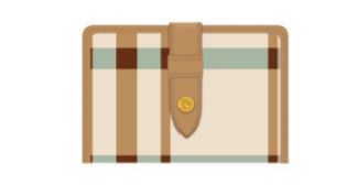 Spartina 449 League Mini Wallet Kalalanta Plaid Cream