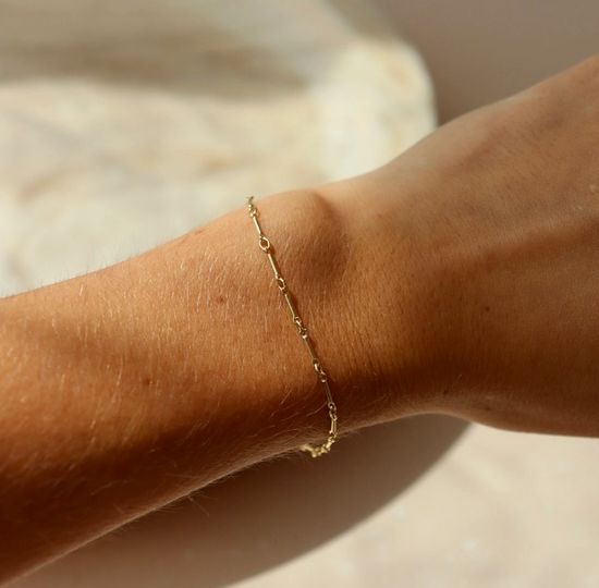 Token Jewelry Dot + Dash Bracelet (Sterling Silver)