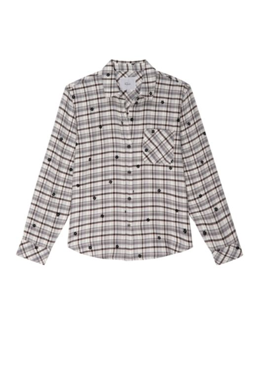 Rails Milo Shirt Stone Flocked Daisies