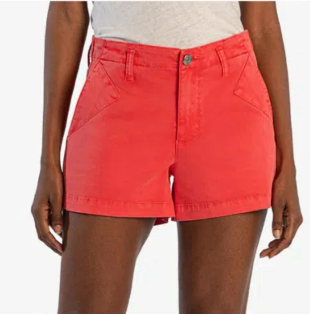 KUT From the Kloth Kimia Denim Shorts Cayenne