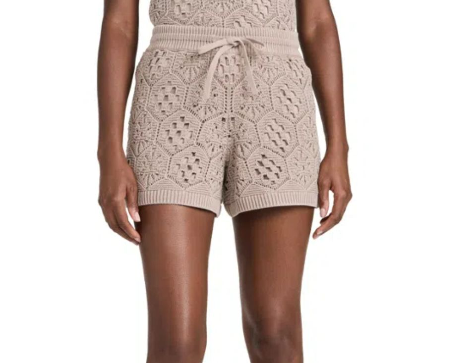 Splendid Eden Sweater Shorts- Rattan