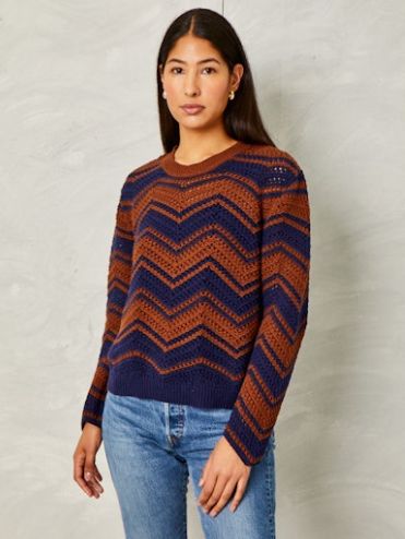Cartolina Ruby Sweater-Cotton-Navy Multi