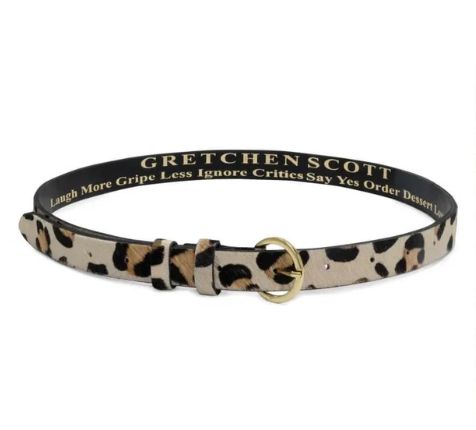 Gretchen Scott 1/2 Inch Belted Bliss - Leopard
