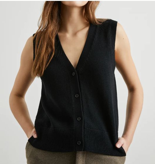 Rails Annika Sweater Vest (Jet Black)