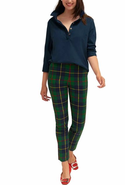 Gretchen Scott GripeLess Pull On Pant - Plaidly Cooper