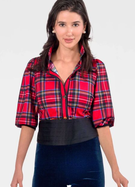 Gretchen Scott Puff Sleeve Top - Duke of York