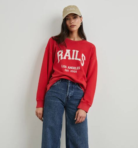 RAILS Anniversary sweatshirt (Washed Red)