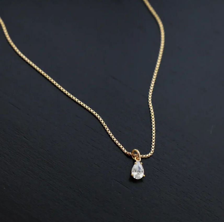 Katie Waltman Tatum Teardrop Necklace