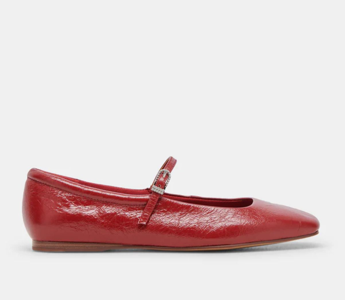 Dolce Vita Reyes Ballet Flats (Red Crinkle Patent)