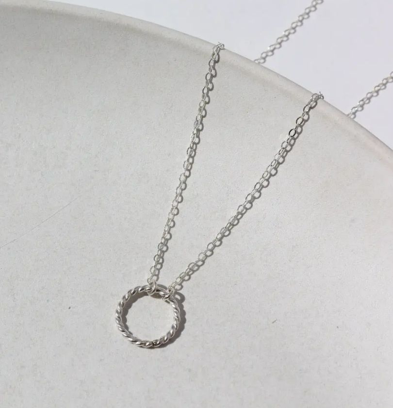 Token Jewelry Spiral Necklace