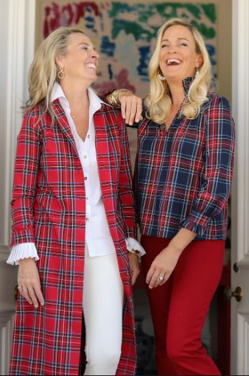 CK Bradley Aspen Blouse Navy Plaid