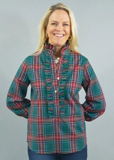 CK Bradley Devon Ruffle Blouse Hunter Stewart
