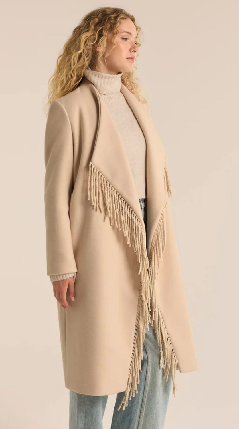 Z Supply Alchemist Fringe Coat (Natural)
