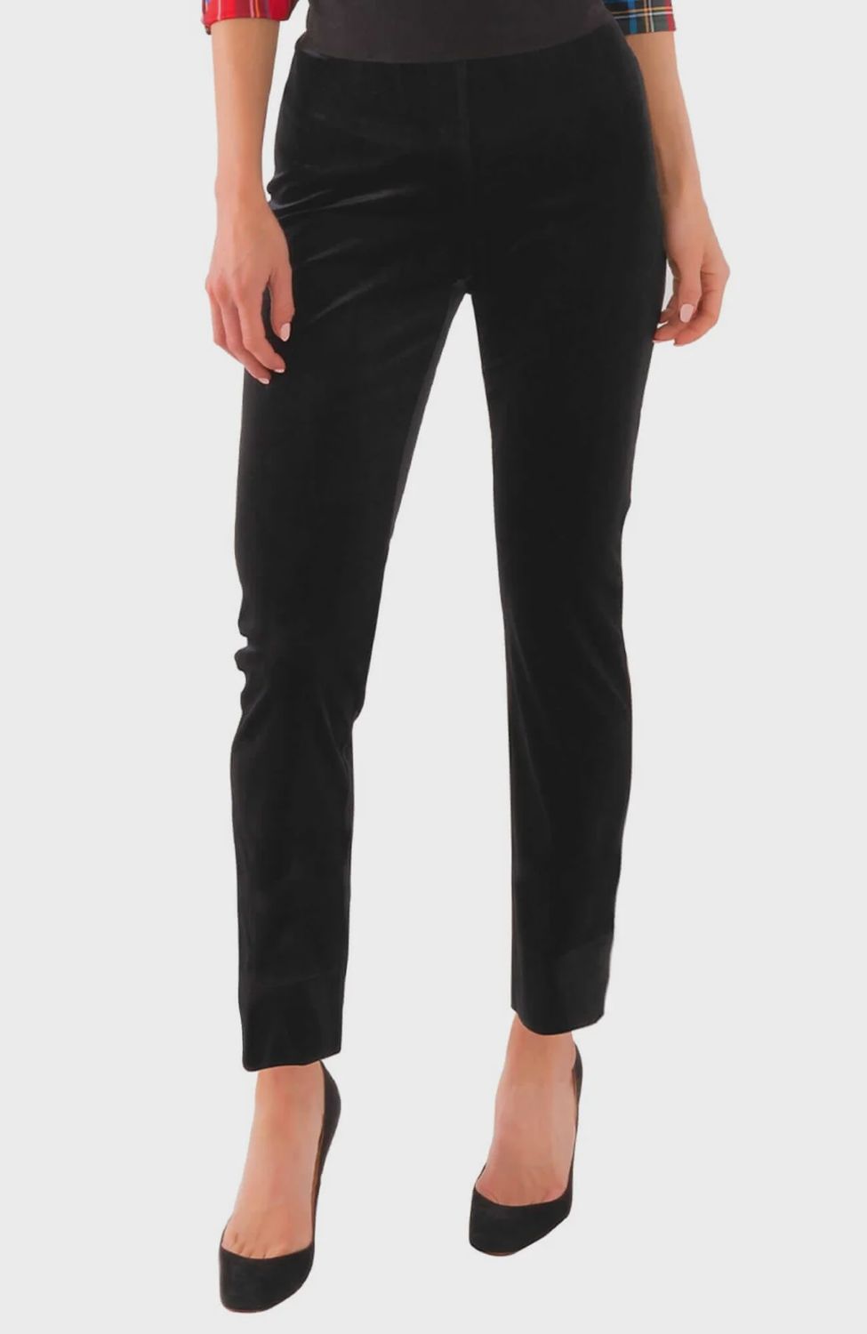 Gretchen Scott GripeLess Pull on Pant -Black Silky Velvet