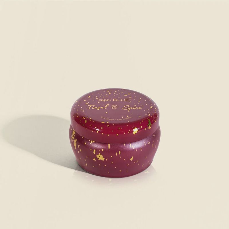Capri BLUE Glimmer Mini Tin 3 oz (Tinsel &amp; Spice)