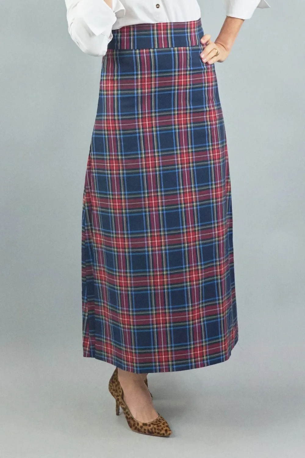 CK Bradley Sanibel Skirt Navy Plaid