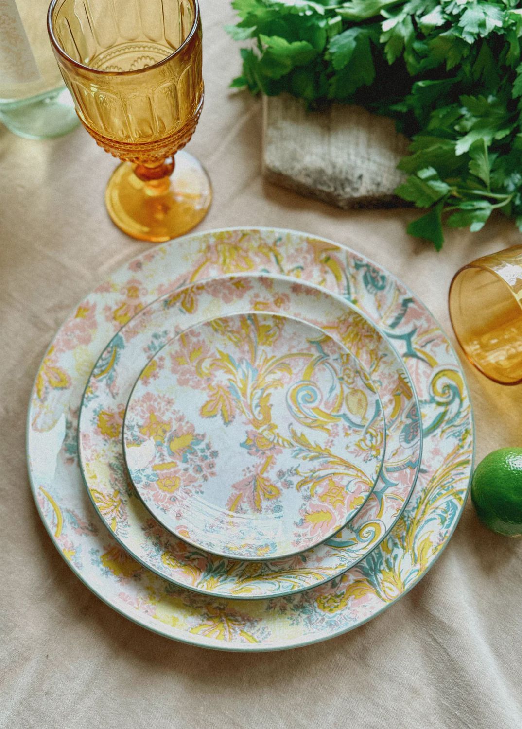 Patina Vie Elise Porcelain Plates