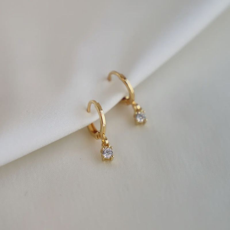 Katie Waltman Miniature Cz Drop Earrings