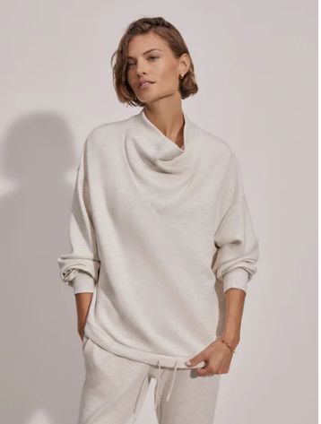 Varley Betsy Sweat Ivory Marl