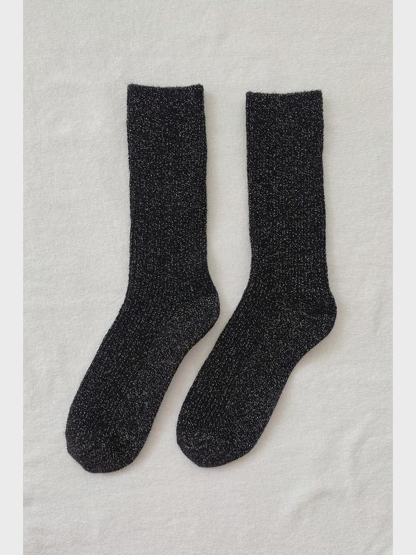 Le Bon Shoppe Winter Sparkle Socks- Black