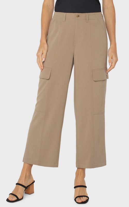 Liverpool Hi-rise Cargo Crop Straight- Palo Santo