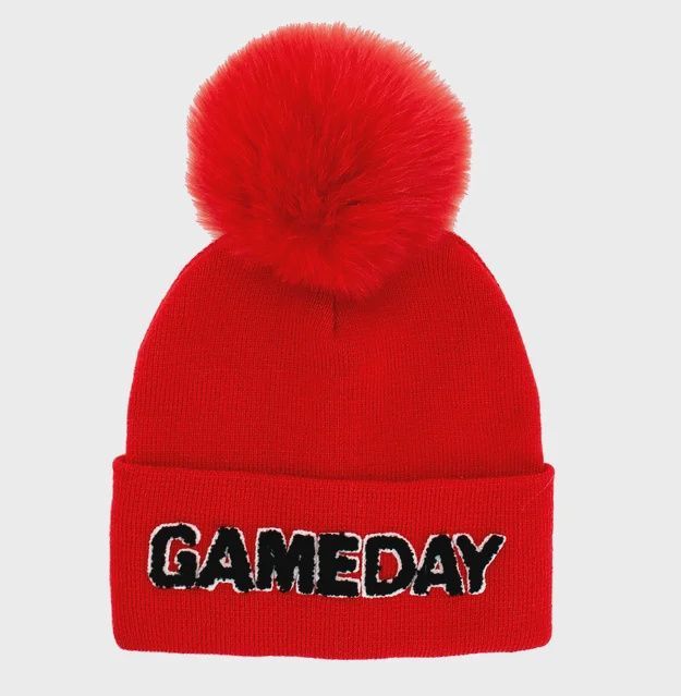 Mitchies Matching Game Day Beanie, Color: Red