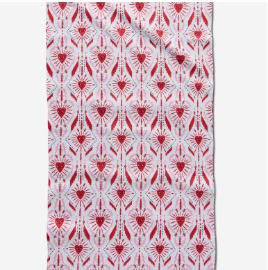 Geometry Ray of Love Tea Towel