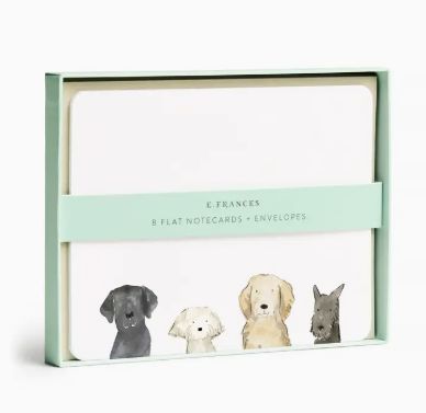 E. Francis Dog Days Flat Notes (Boxed Set of 8) | Notecards Stationery