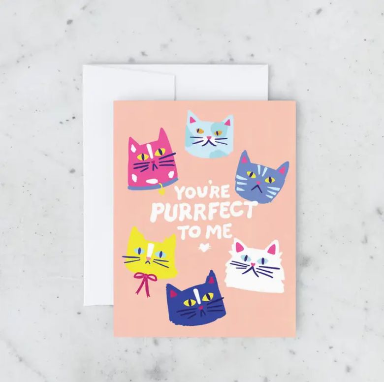 Purrfect To Me Card