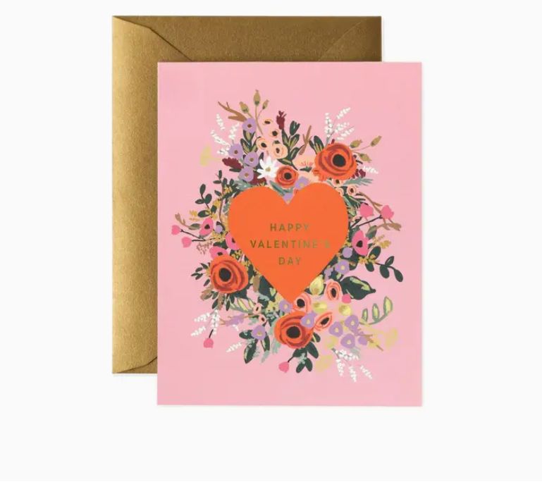 Blooming Heart Valentine Card