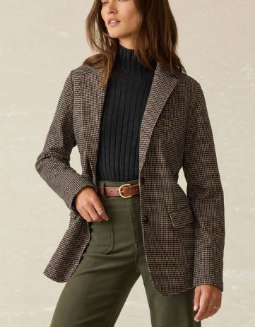 Faherty Inlet Houndstooth Blazer