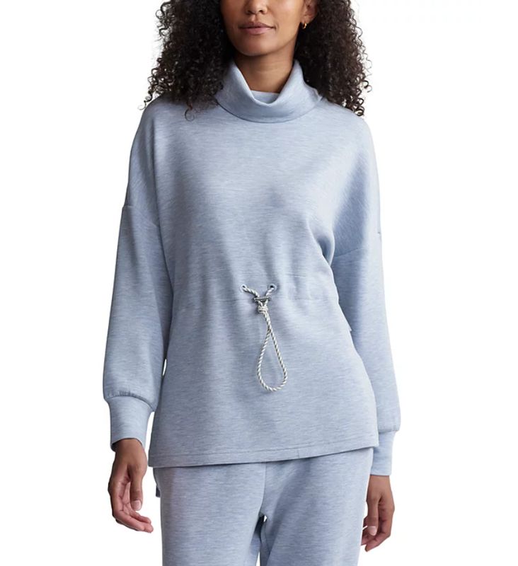 Varley Freya Sweat Mid Blue Marl