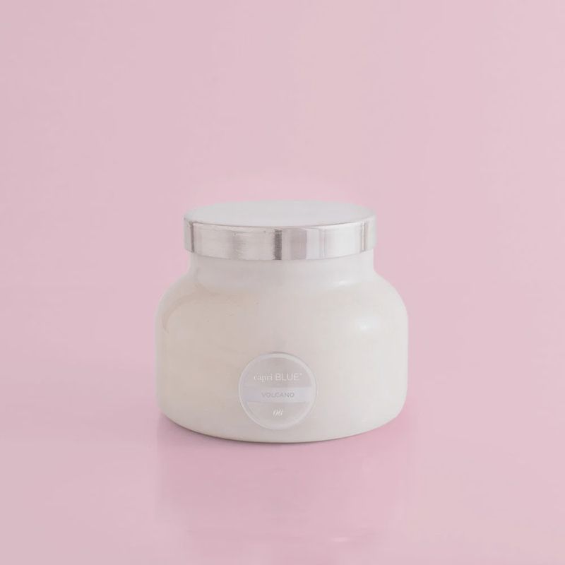 Capri Volcano White Signature Jar, 19 oz