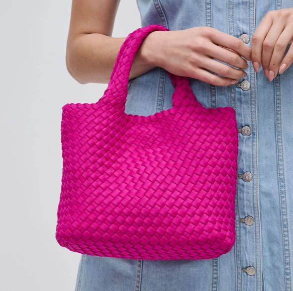 Sol and Selene Sky&#39;s the Limit - Small Woven Neoprene Crossbody (Fuchsia)