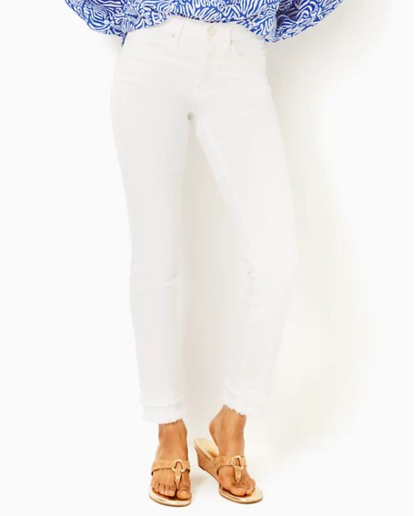 Lilly Pulitzer 29&quot; South Ocean High-Rise Skinny Jean Resort White
