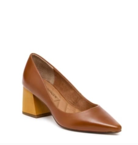 Kelsi Dagger Pump Fox Leather Heels