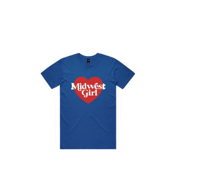 Midwest Girl Tee Royal Blue