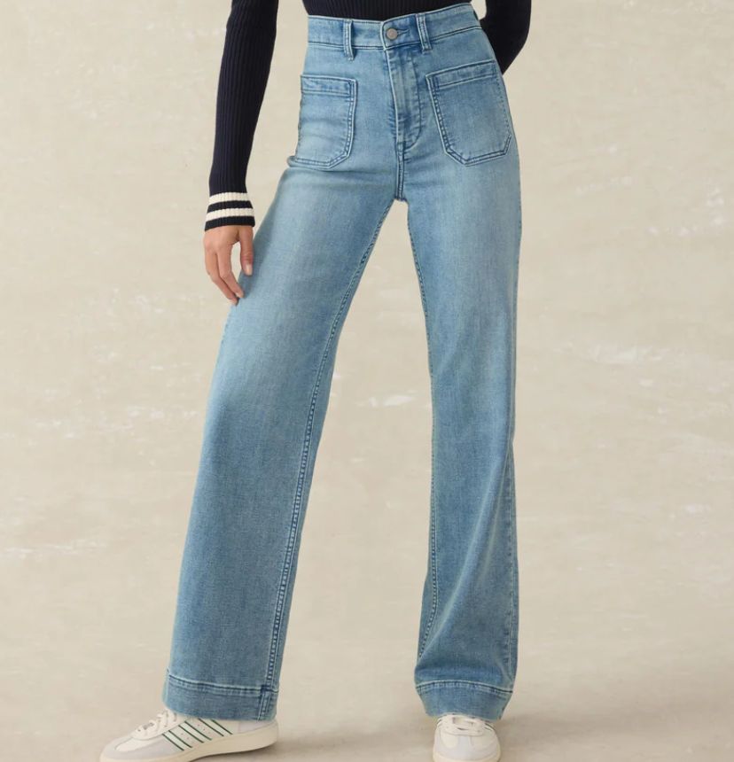 Faherty Stretch Terry Patch Pocket Pant (Eastern Shore)