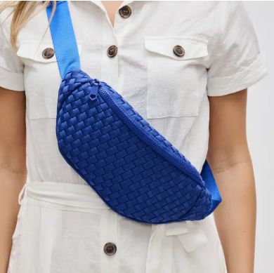 Sol and Selene Aim High Woven Neoprene Belt Bag (Royal Blue)