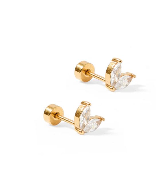 Linny Co Screwback Stud Earrings - Nova